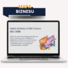 Mapa biznesu, mockup szablonu w Notion na ekranie laptopa